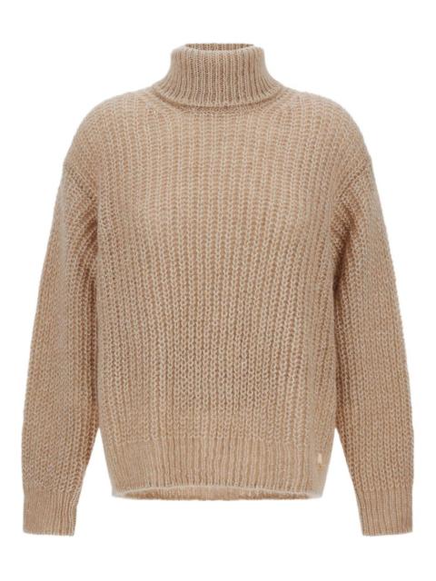 turtleneck ribbed sweater