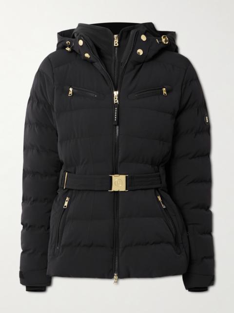 Ellya Belted Layered Quilted Ski Jacket