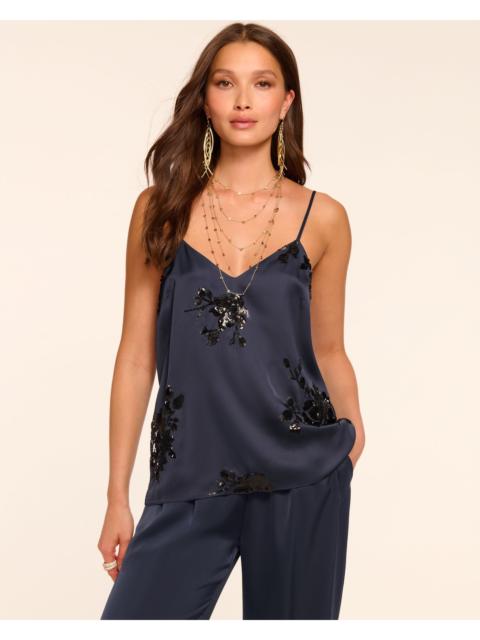 Sandra V-Neck Embellished Tank Top