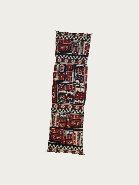 Fulling Wool Scarf ALASKA RAVEN - Red