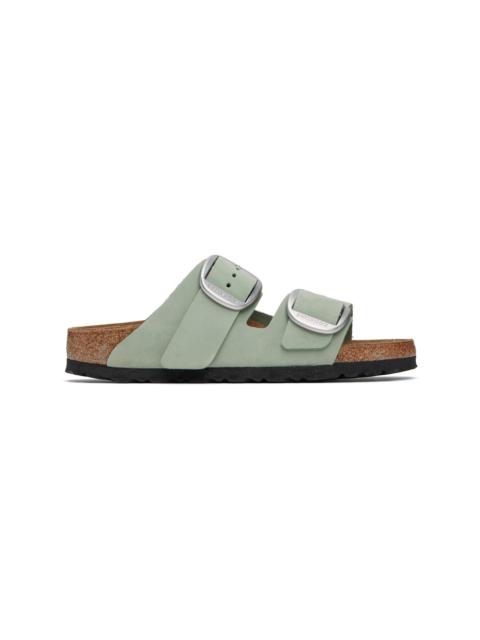 Green Narrow Arizona Big Buckle Sandals