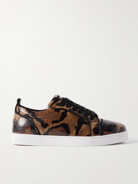 Fun Louise Junior Leopard-print Leather Sneakers