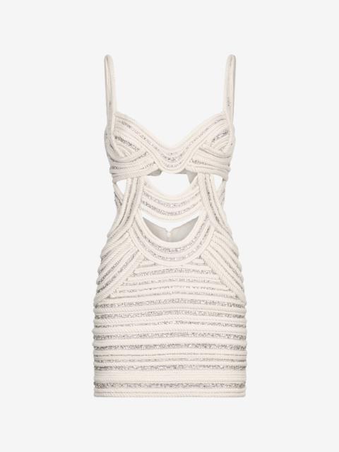 Wall Print Short Dress