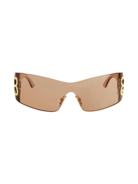 Bossy Mask Sunglasses in Light Brown
