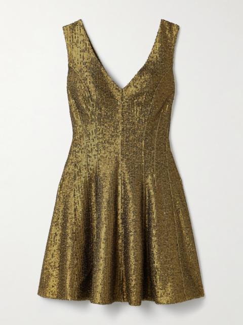 Grace Sequined Stretch-jersey Mini Dress