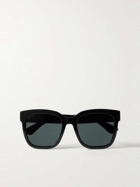 Square-frame acetate sunglasses