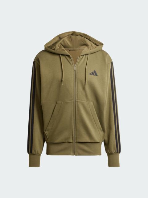 Essentials 3-Stripes Fleece Hoodie
