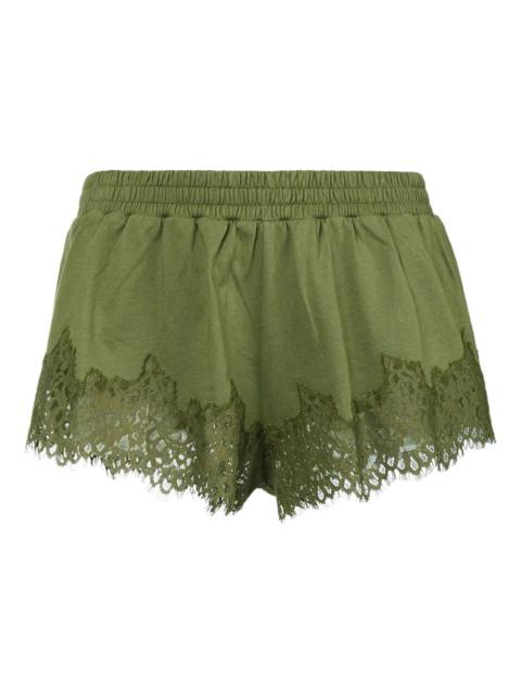 lace trim shorts
