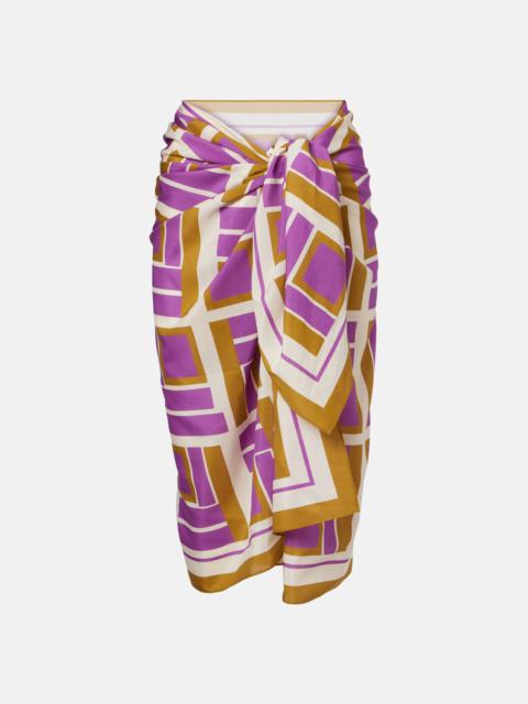 Vibration cotton and silk beach cover-up