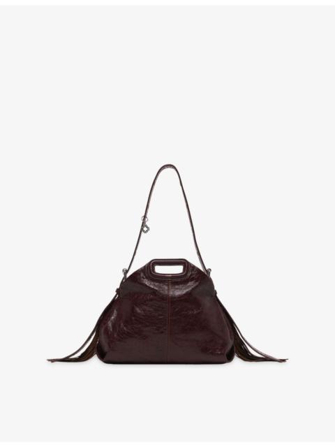 Miss M Crackled-Leather Shoulder Bag