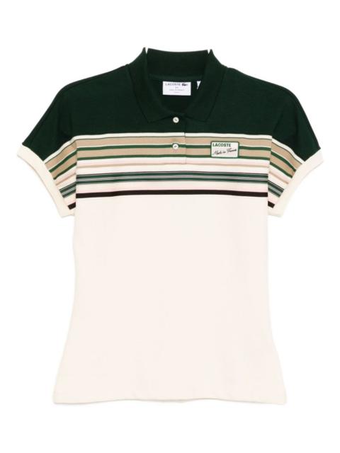 striped polo shirt