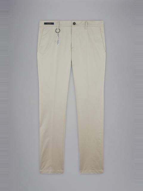 COTTON STRETCH CHINO TROUSERS
