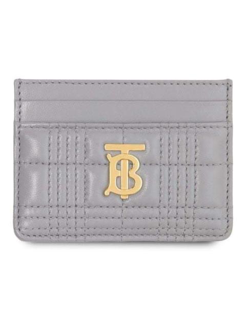 Burberry Quilted Lola Card Holder Grey
