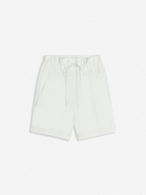 COTTON PEPLUM SHORTS