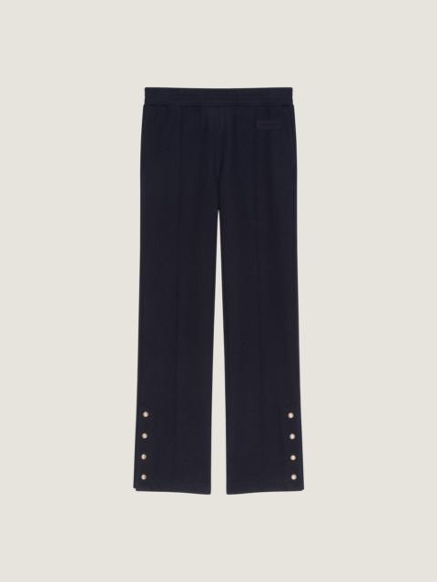 JOGGERS IN WOOL CASHMERE WITH GIVENCHY PATCH