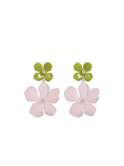 floral drop earrings