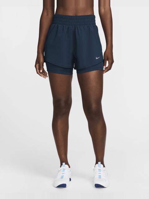 Nike One Women's Dri-FIT High-Waisted 3" 2-in-1 Shorts