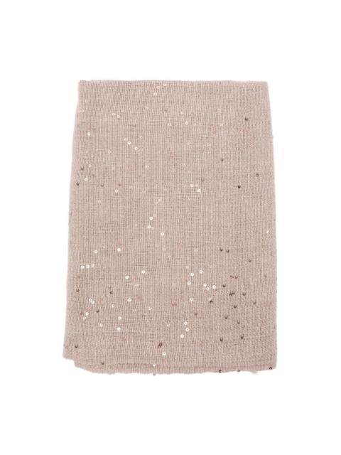 embellished scarf
