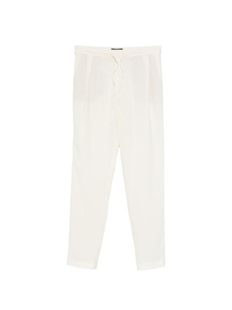 drawstring-waist trousers