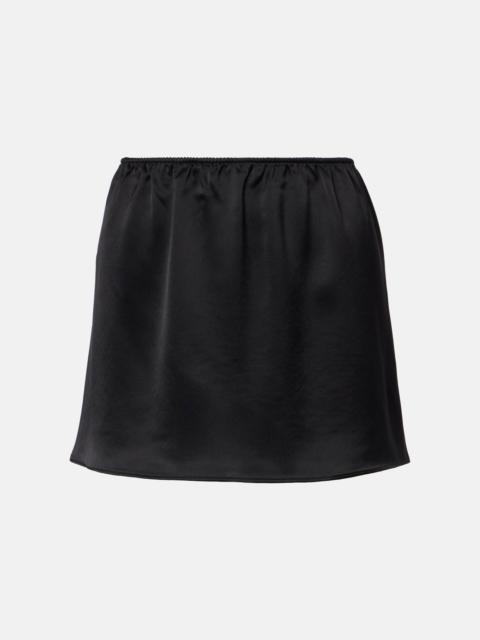 Barb satin miniskirt