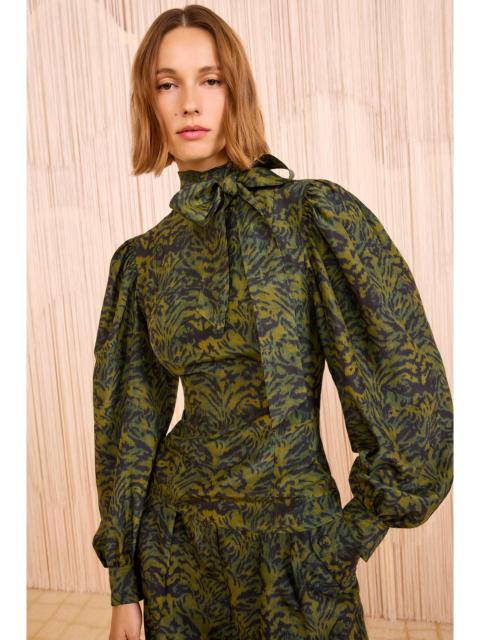 Giorgia Silk Neck Tie Blouse