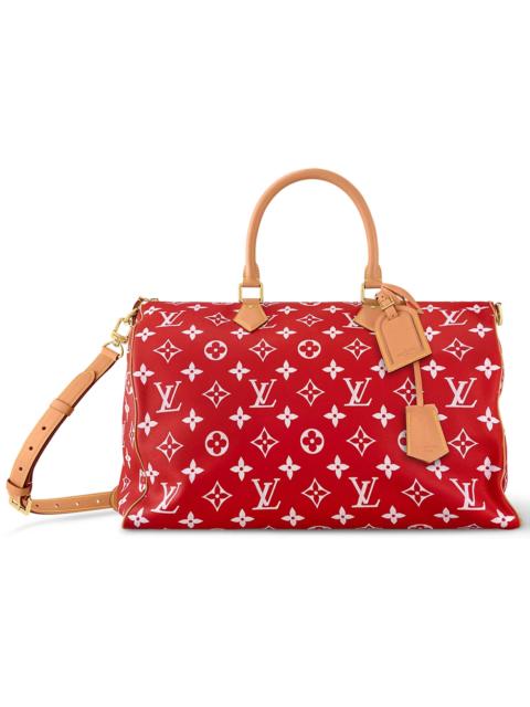 Louis Vuitton Speedy P9 Bandoulière 50 Monogram Leather Red
