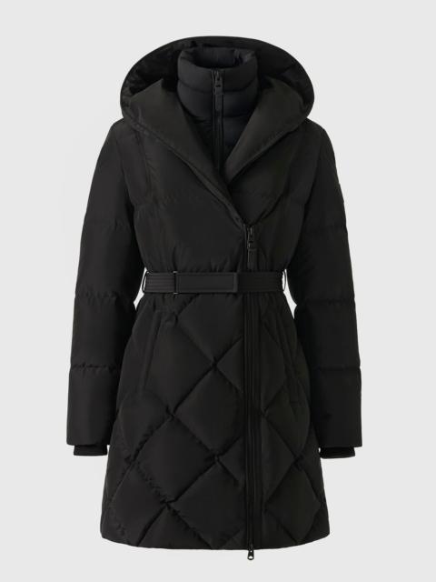 AYUMI 2-in-1 Long Down Coat with Bib