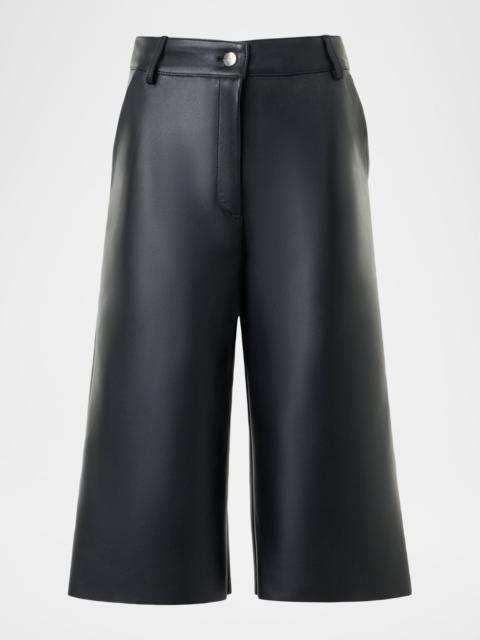 Finny Leather Bermuda Shorts