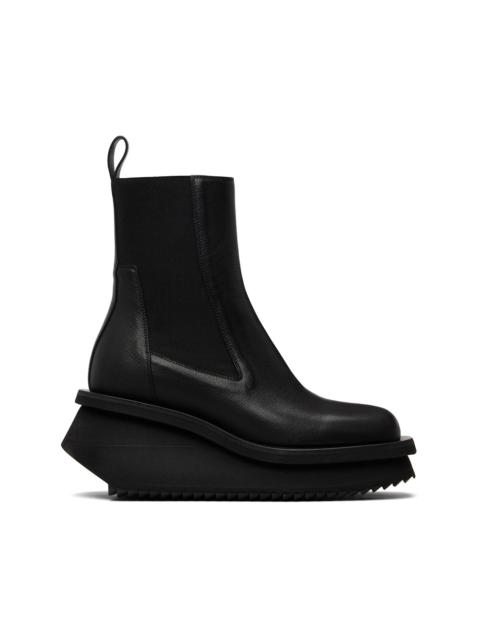 Black Temple Low Factory Beatle Chelsea Boots