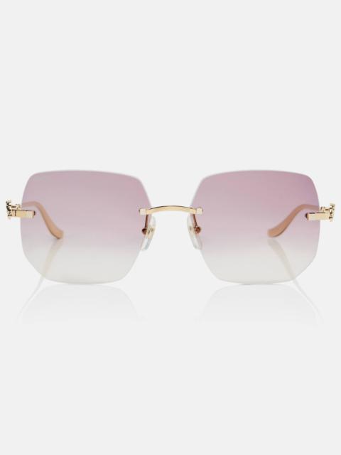Panthère De Cartier square sunglasses