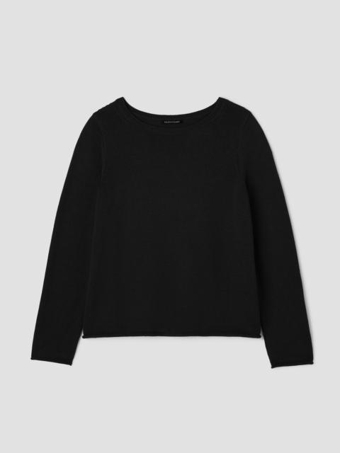 Peruvian Cotton Blend Bateau Neck Top