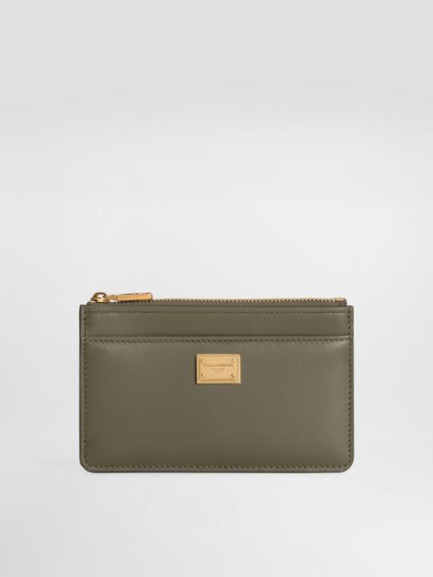 Plongé calfskin card holder