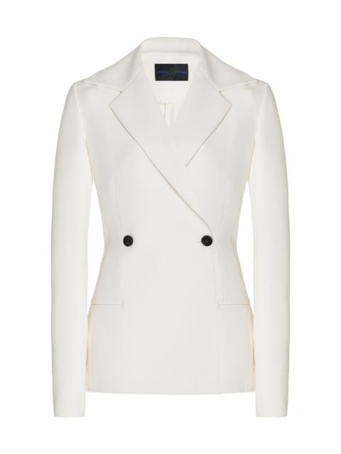 Marine Double-Breasted Bi-Stretch Jacket white