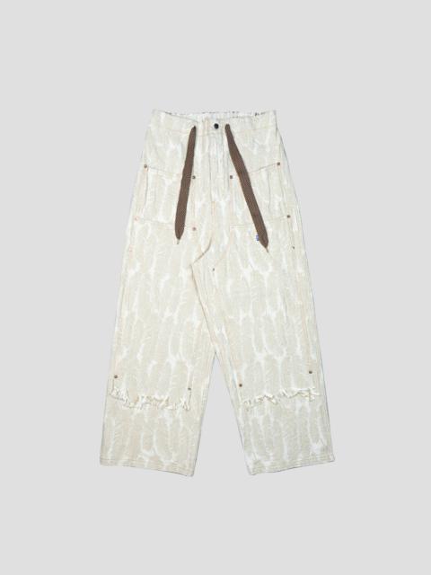 12oz MAGPIE DENIM W-KNEE EASY BAGY PANTS