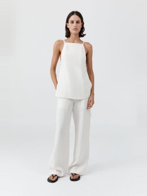 Belted Side Detail Top - Off White