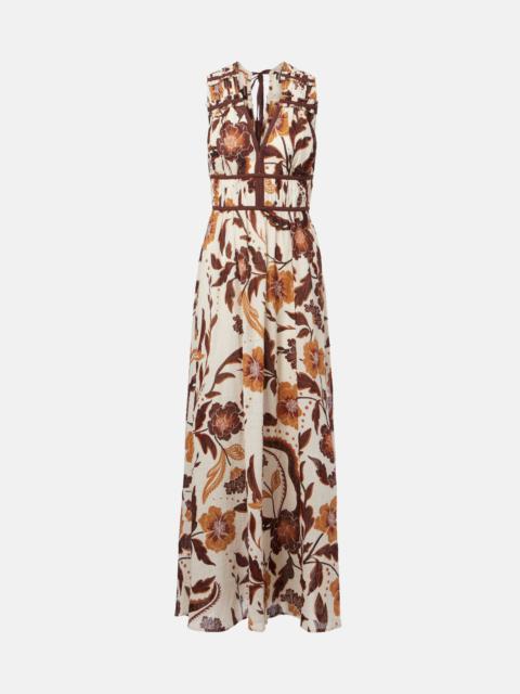 Chiara floral cotton maxi dress