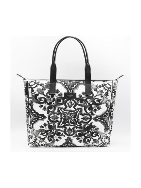 Black And White Majolica Totes