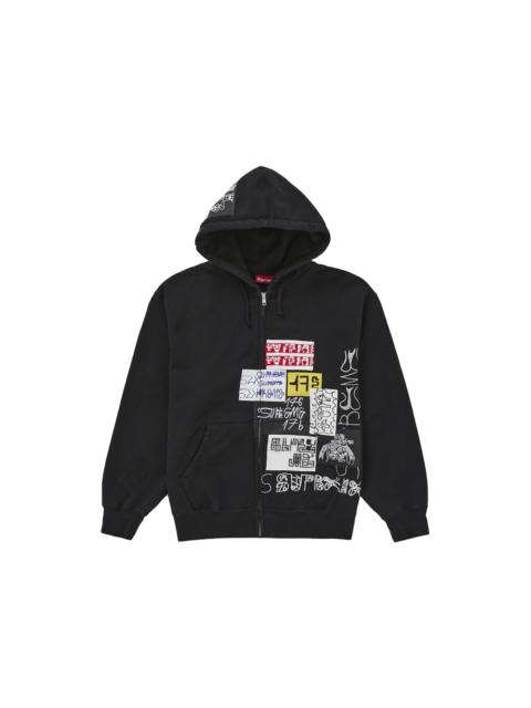 Supreme 176 Zip Up Hooded Sweatshirt Black