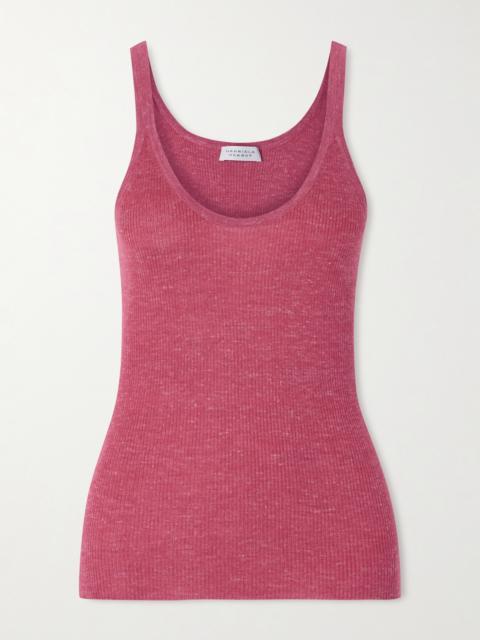 Cinxia Ribbed Cashmere, Silk And Hemp-blend Tank