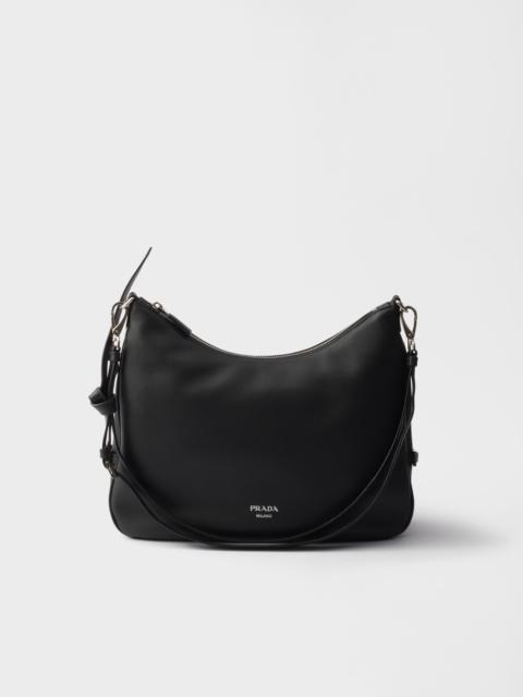 Prada Fold large leather shoulder bag