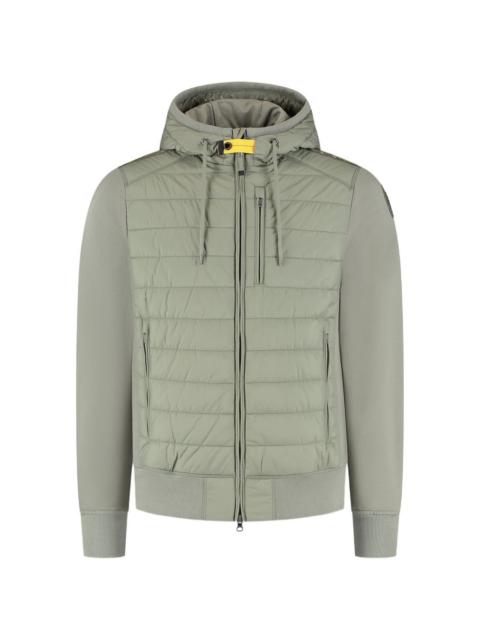 logo-patch padded jacket