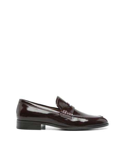 leather loafers