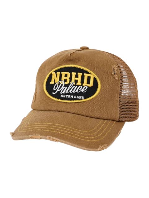 Palace x Neighborhood Mesh Trucker Tan Canvas