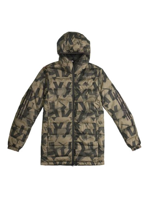 adidas Outdoor mid-length Down Jacket Brown FR6635