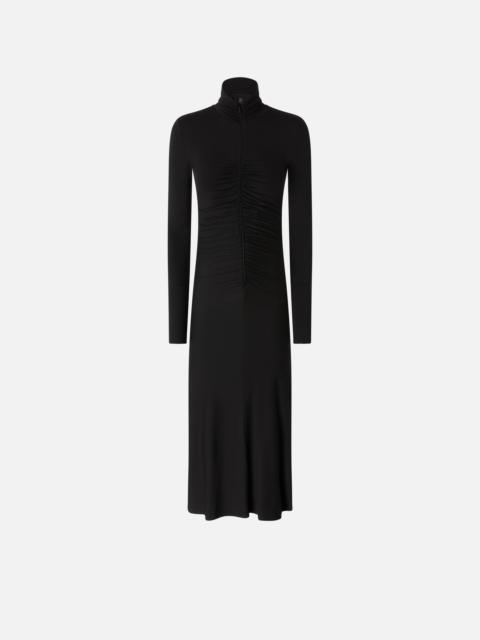 JERSEY MIDI DRESS WITH ZIP