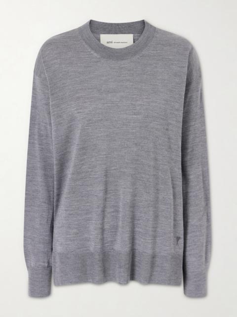 Knitted Wool And Silk-blend Sweater