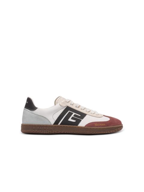 Balmain Swan suede and nylon trainers