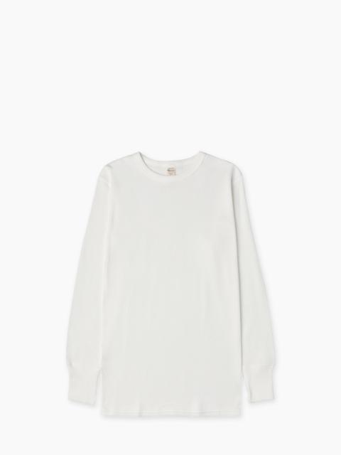 WAREHOUSE & CO. LOT 5903 CREWNECK WAFFLE LS T-SHIRT OFFWHITE