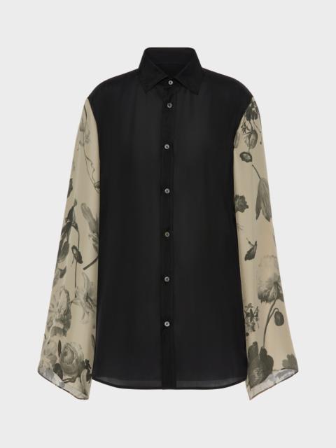 Silk Floral Shirt