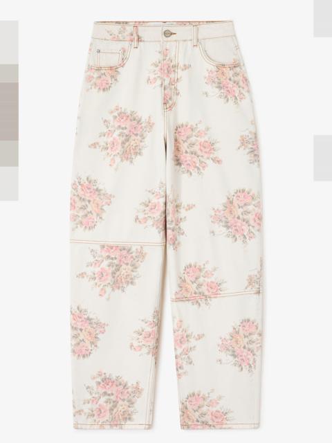 FLORAL PRINTED STARY JEANS